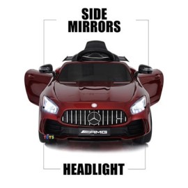 اسباب بازی ماشین شارژی بنز متالیک دو موتور AX2050_اسباب بازی ماشین شارژی