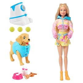 عروسک دخترانه باربی دفا لوسی همراه با سگ و وسایل مدل 8485 Barbie Defa Lucy _اسباب بازی عروسک دخترانه 